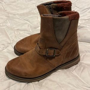 Brown Leather Ankle Boots